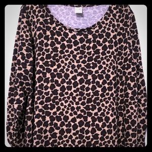 Women’s long sleeve leopard tunic